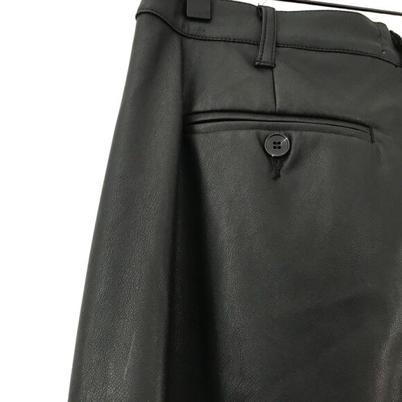 New! Pistola Kellin Faux Leather Straight Leg High WaisFleece Line Trouser Pants - Picture 9 of 14